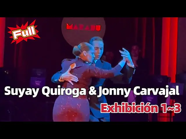 Video thumbnail for Suyay Quiroga & Jonny Carvajal ‼️Exhibición 1-3 阿根廷探戈表演1-3曲合集📍bailando en @elmilongonmarabu