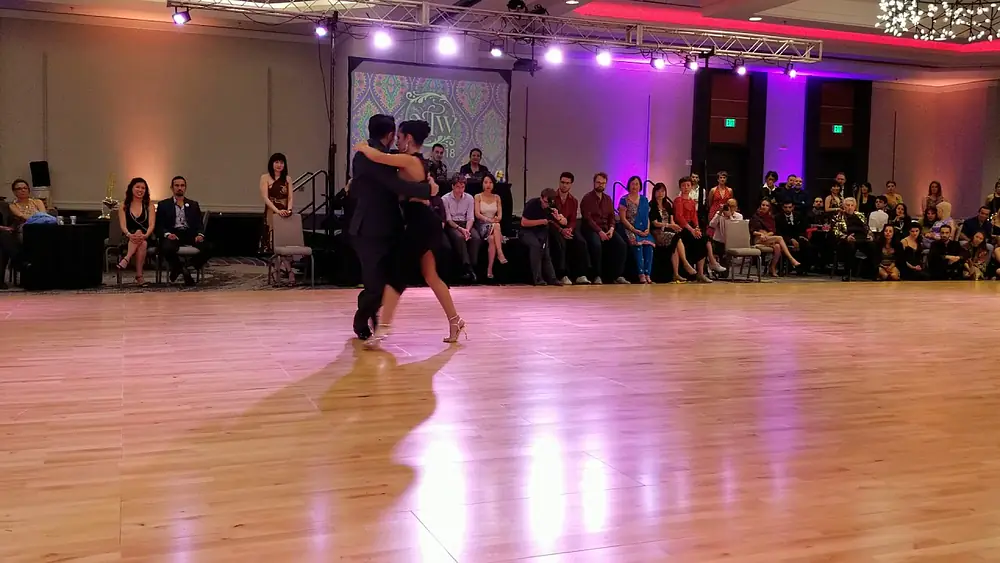 Video thumbnail for Performance by Clarisa Aragon & Jonathan Saavedra at Nora's tango week on July 1, 2018