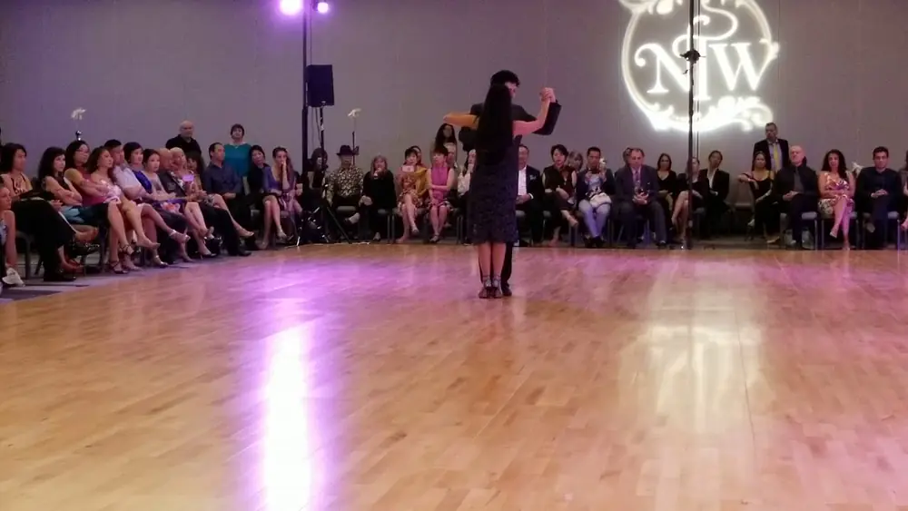 Video thumbnail for Performance by Sabrina Masso & Federico Naveira at Nora's tango week on June 30, 2018