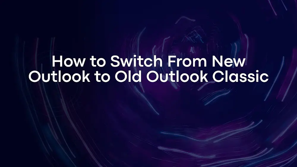 Video thumbnail of How to Switch From New Outlook to Old Outlook Classic
