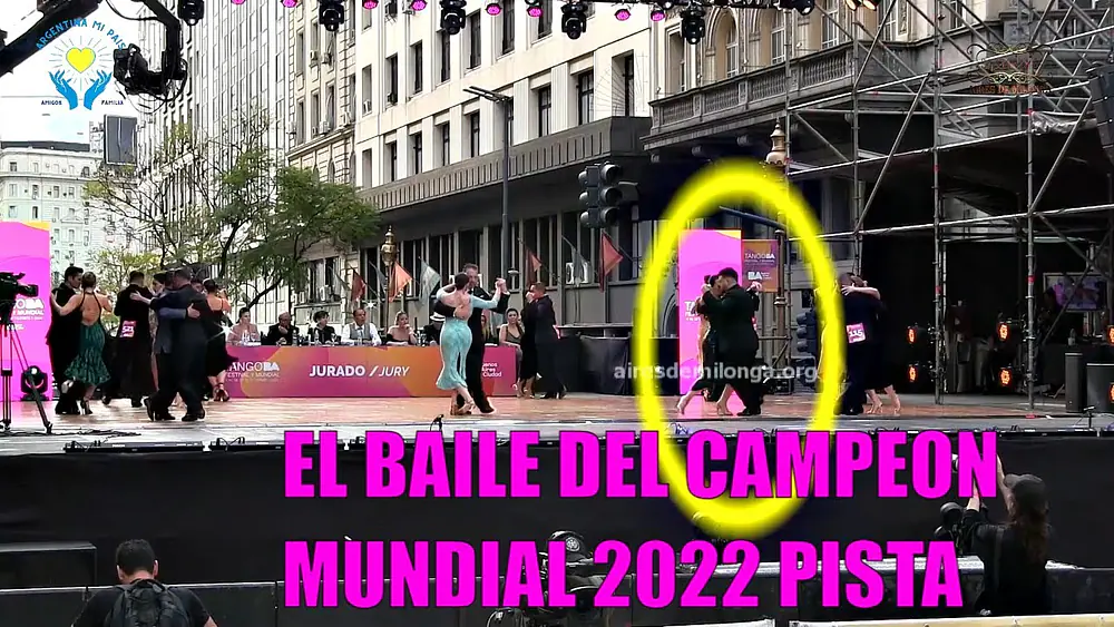 Video thumbnail for Ronda de los campeones mundiales PISTA Sebastian Bolivar, Cynthia Palacios Mundial de tango 2022