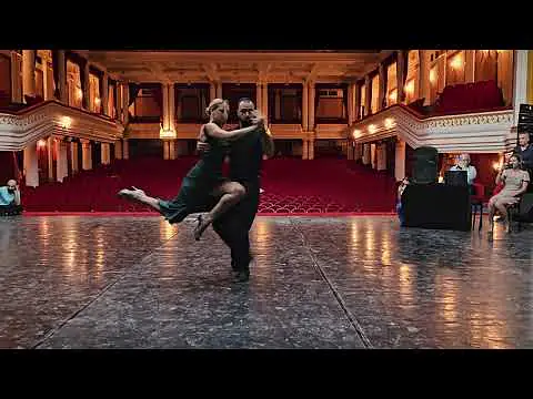 Video thumbnail for Tango Performance by Brother and Sister - Besik & Liza Khuskivadze. Tango Music - Osvaldo Pugliese