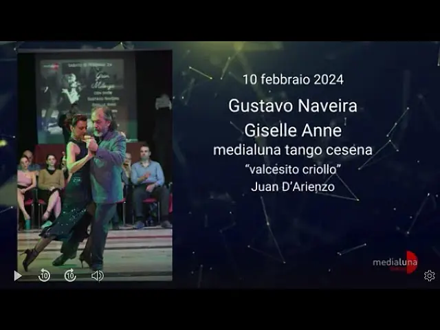 Video thumbnail for Gustavo Naveira e Giselle Anne, 'Valcesito criollo', Juan D'Arienzo - Cesena, 10/2/24