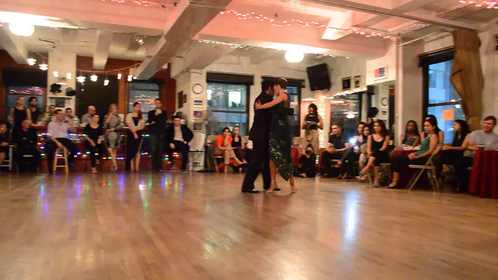 Video thumbnail for Maria Blanco & Leonardo Sardella at La Romeria Milonga, Tango x 3. Video #1