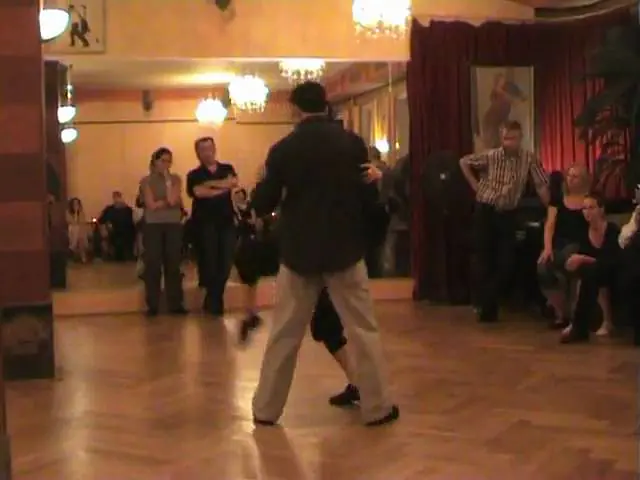 Video thumbnail for Tango Argentino práctica Karin Solana y Gustavo Vidal  26. 08.2009