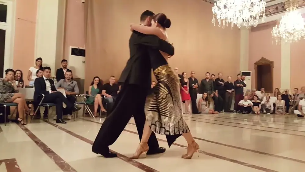 Video thumbnail for Loukas Balokas Georgia Priskou, Mi vida en tus manos, Rodolfo Biagi, Syros Tango Festival