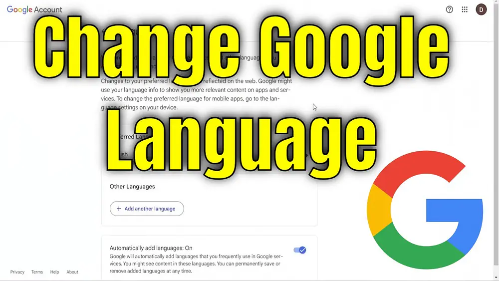 Video thumbnail of How to Change Google Language Settings to English [2025]