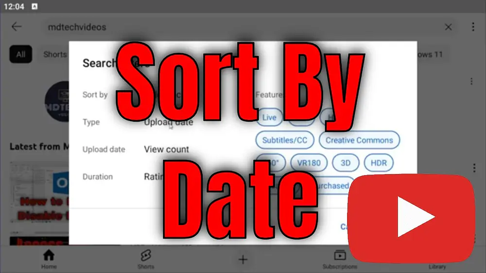 Video thumbnail of How To Filter YouTube Search Results By Date [Guide]