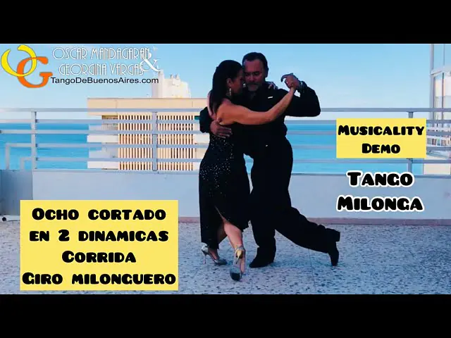 Video thumbnail for Musicality #Tango #Milonga Ocho Cortado Corrida Giro #milonguero Georgina Vargas & Oscar Mandagaran