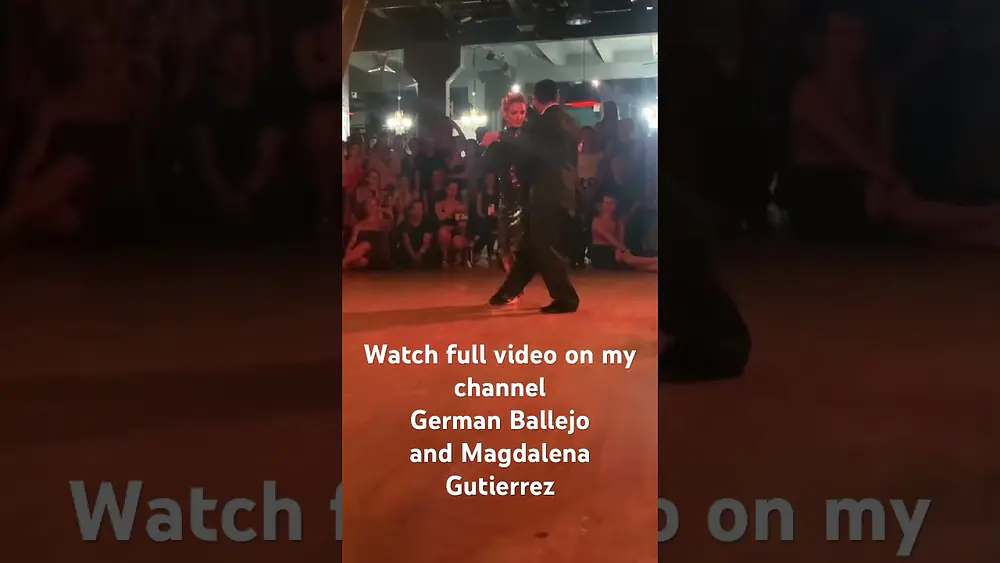 Video thumbnail for Tango argentino. German Ballejo and Magdalena Gutierrez. Nov 2023