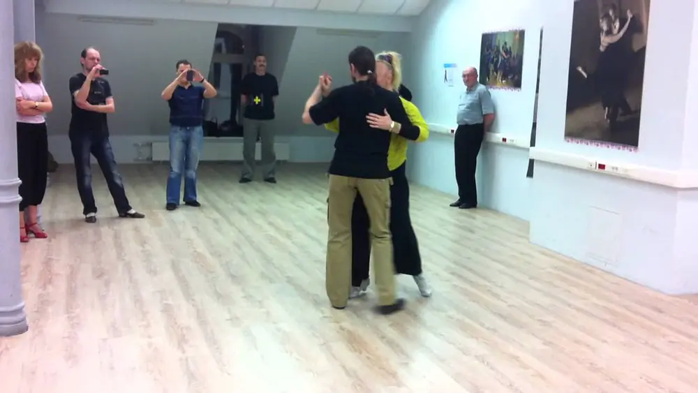 Video thumbnail for Tango class. Elvira Malishevskaya y Urii Tyrezkii