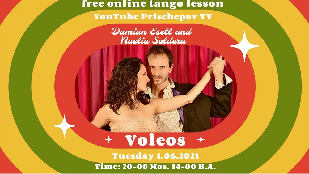 Video thumbnail for Lesson "Voleos"  Damian Esell and Noelia Soldera #voleo #boleo #tango #tangolesson #freetango