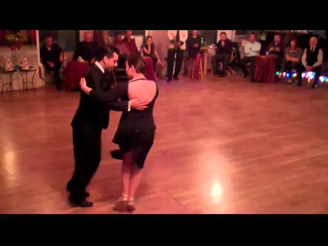 Video thumbnail for Facundo de La Cruz Y Paola Sanz at DGS Dec 8, 2015 La Romeria Milonga
