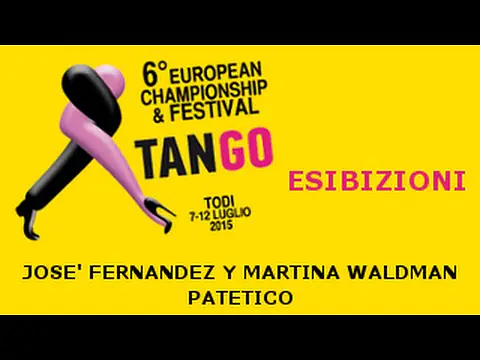Video thumbnail for JOSE' FERNANDEZ Y MARTINA WALDMAN - Patético - Todi 09/07/2015