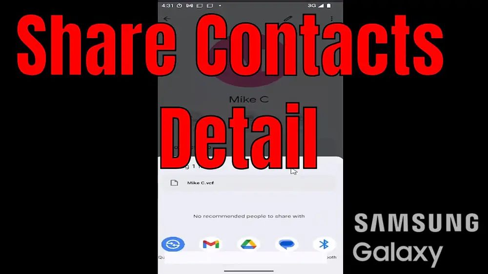 Video thumbnail of How to Quickly Attach or Share a Contacts Detail in Text Messages on Samsung Galaxy [Guide]