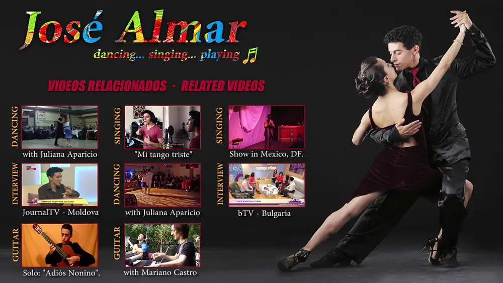 Video thumbnail for 13 seconds to... :: Video Menu :: JOSÉ ALMAR (dancing, singing, playing ♫)