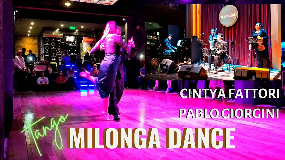 Video thumbnail for Nice tango milonga dance, Cynthia Fattori, Pablo Giorgini, Parakaultural, Buenos Aires 2023
