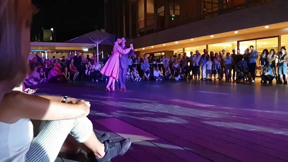 Video thumbnail for CELESTE CIMINO & LUCIANO MILLAQUEO Tango evening performance 1