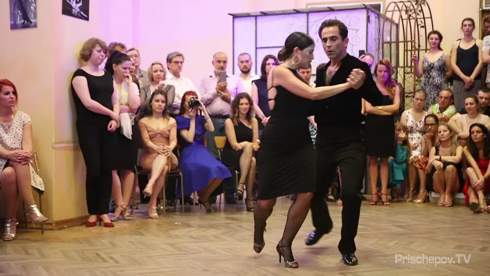 Video thumbnail for Geraldine Rojas & Ezequiel Paludi, 3-4, Moscow, Russia, in milonga "El Calor" 14.07.2017