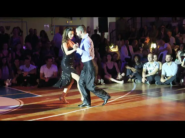 Video thumbnail for Javier Rodriguez & Moira Castellano at A Los Amigos Tango Festival, Rythymno Crete 2019 5
