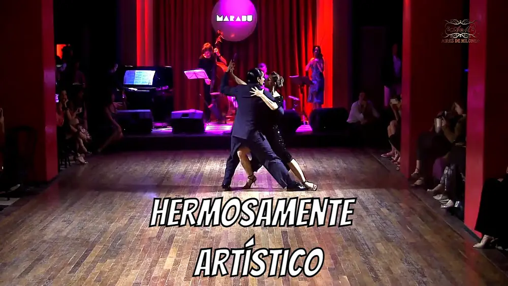 Video thumbnail for Baile Loca tango performance, Jimena Hoeffner, Max Vera, Orquesta Siempre Tango en vivo, Parakultura