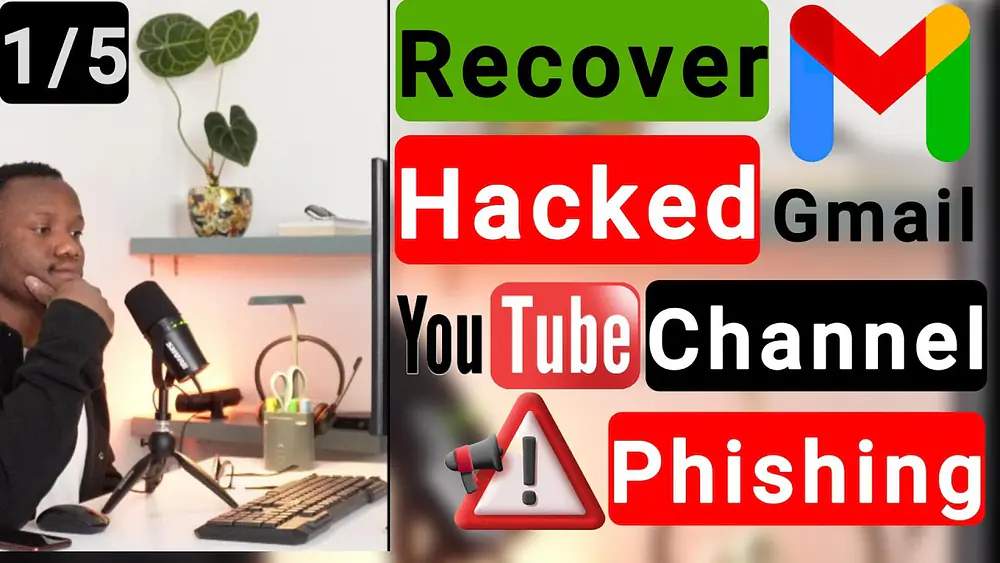 Video thumbnail of Don't Get Hacked! How to Recognize Phishing Email Scams Targeting Gmail Account or YouTube Channel