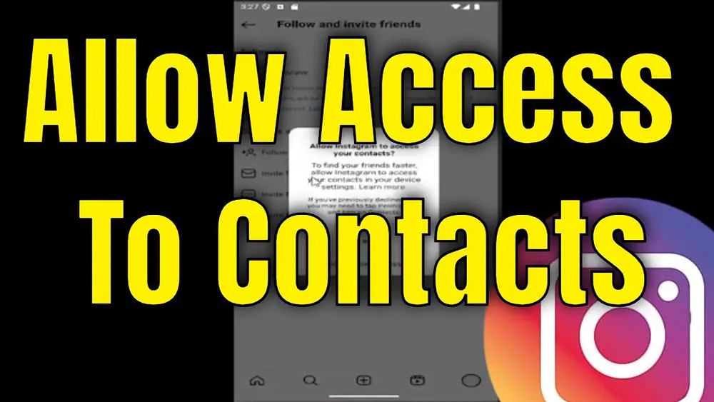 Video thumbnail of How To Allow Instagram Access To Contacts [2025]