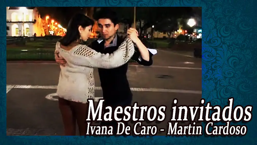 Video thumbnail for SACADA a la izquierda con ENROSQUE - Ivana De Caro y Martín Cardoso-Parte 1-Clase de Tango nivel 2