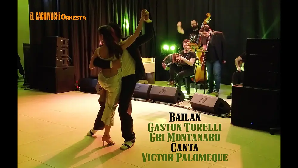 Video thumbnail for EL CACHIVACHE con Victor Palomeque - Bailan Gaston Torelli Gri Montanaro - Tango Mandria