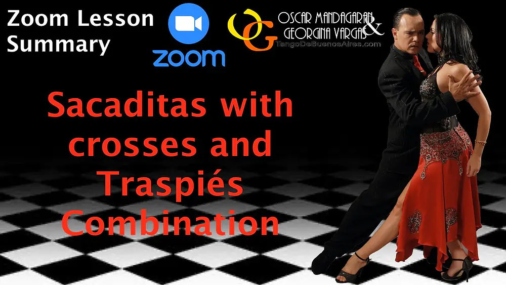 Video thumbnail for #TANGO Lesson #Sacaditas With Crosses and Traspiés Combination by Georgina Vargas & Oscar Mandagaran