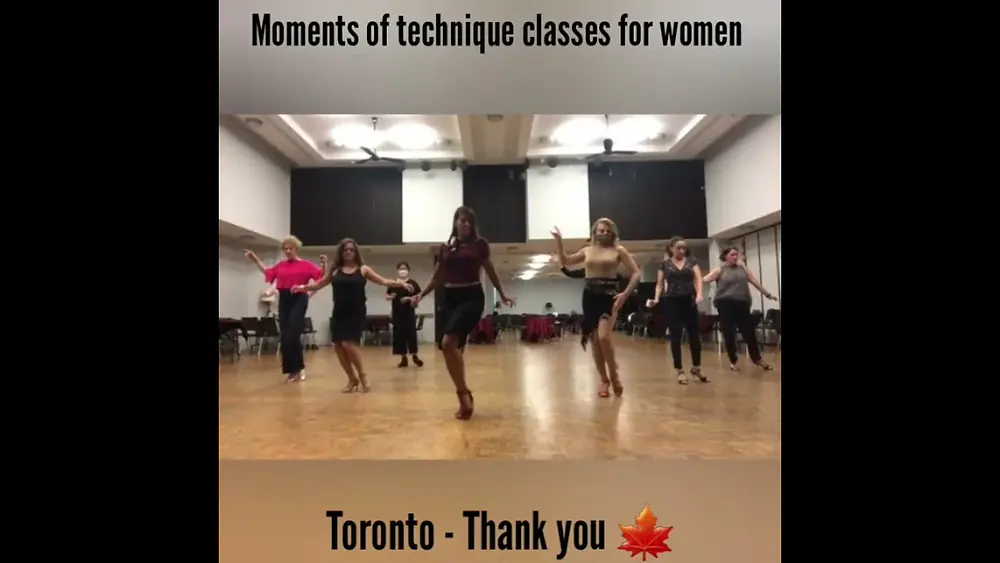 Video thumbnail for Woman's Tango Technique Class - Toronto Marathon - Analía Centurión