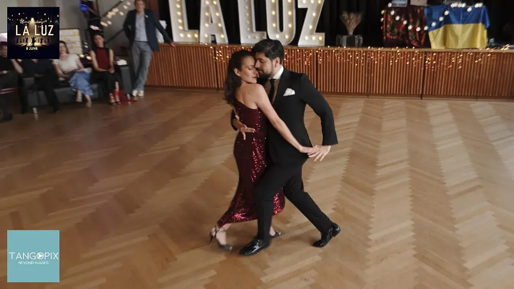 Video thumbnail for LA LUZ CHARITY MILONGA '25 - Sebastián Jimenez & Maria Belén Giachello dance Aníbal Troilo  Danzarín