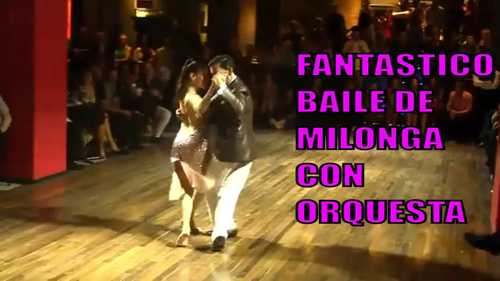 Video thumbnail for Baile a ritmo de milonga. Gisela Natoli y Demian Garcia Hyperion Ensemble orquesta Milonga