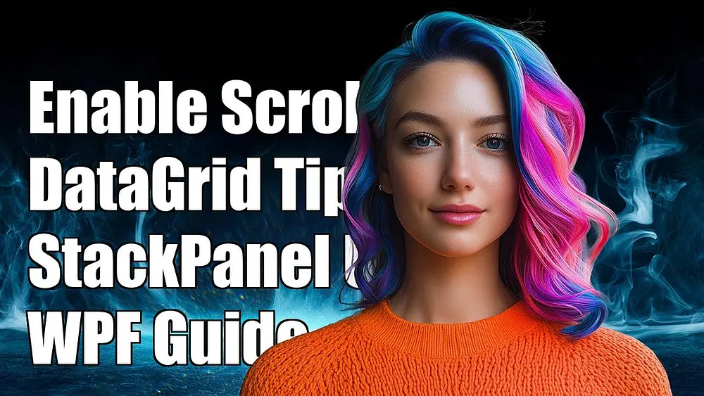 Video thumbnail of How to Enable Scrolling in a DataGrid Inside a StackPanel in WPF