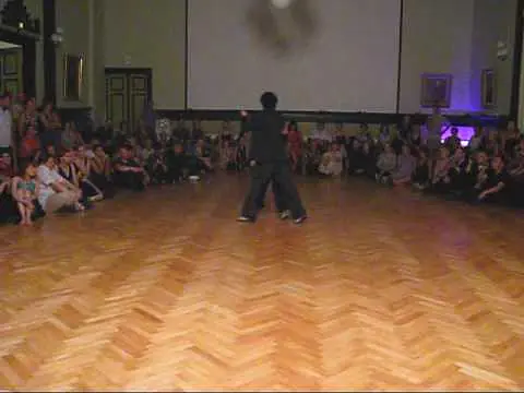 Video thumbnail for Bruno Tombari & Mariangles Caamano [1]. Argentine Tango Festival in Heinola, Finland. 24.07.2010