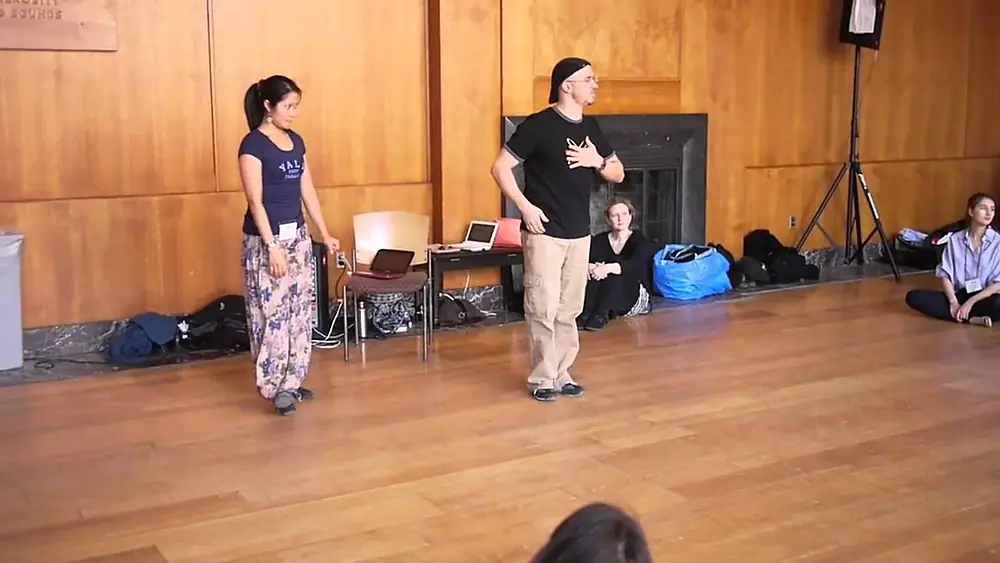 Video thumbnail for Homer & Cristina Ladas at Yale Tango Fest 2011: Colgada Fundamentals with Roberto Rufino