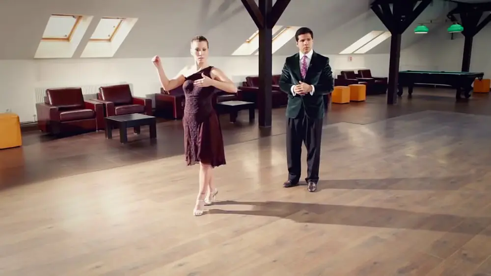 Video thumbnail for Sebastian Arce & Mariana Montes Lesson 1. The Walk, part 2. Tango