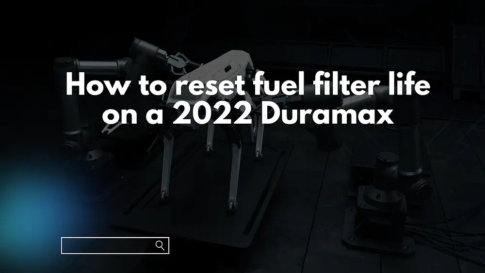 Video thumbnail of How to reset fuel filter life on a 2022 Duramax