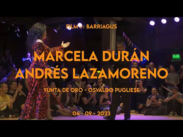 Video thumbnail for MARCELA DURAN & ANDRES LAZAMORENO - YUNTA DE ORO, PUGLIESE - MUY LUNES TANGO