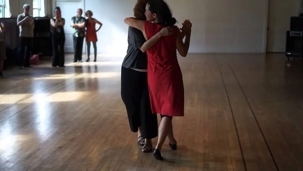 Video thumbnail for Emiko & Susana Miller milonga class demo