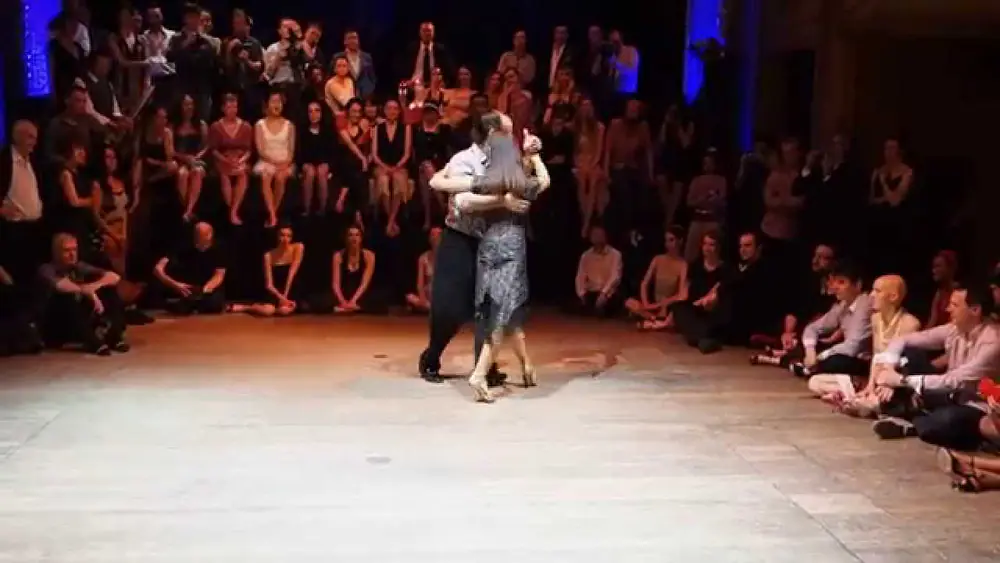 Video thumbnail for Tango: Alejandra Hobert with Santiago Giachello, 13/04/2014, Brussels T.Fest., Random couples 1/4