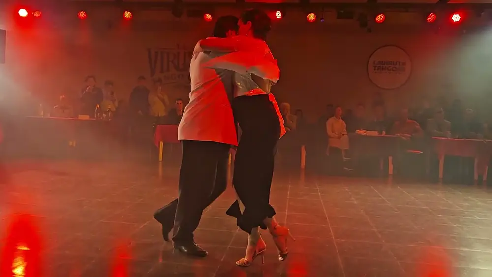 Video thumbnail for Lucila Segura and Angel Coria at La Viruta - Acercate a mi tango festival closing milonga (1 of 2)