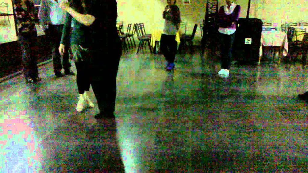 Video thumbnail for Daniela Roig y Hernán Prieto, Clase de tango en La Viruta (17-08-2011)