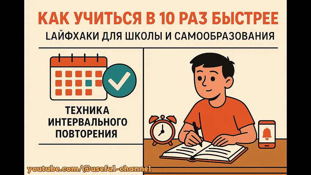 Video thumbnail of Как учиться в 10 раз быстрее: школьные лайфхаки 2025, которые реально работают