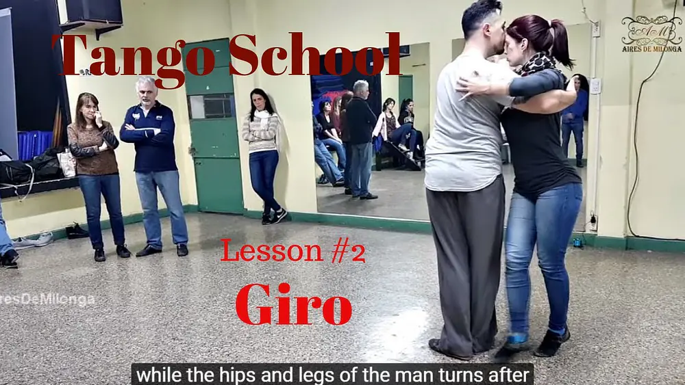 Video thumbnail for Clase de tango class 2, giro. Raúl Moure, Antonela Méndez, aporte Carlos Neuman Eng Subtitle. Neuman