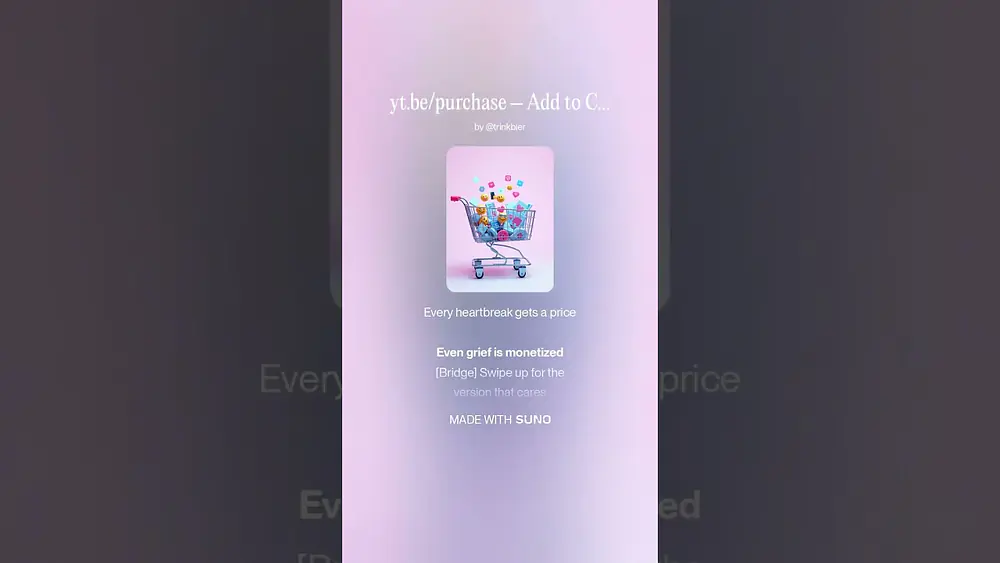 Video thumbnail of yt.be/purchase – A Song About Buying Feelings in a Digital World