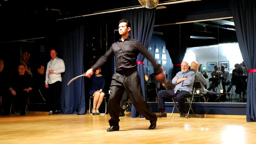 Video thumbnail for Diego Ledesma dancing Malambo!