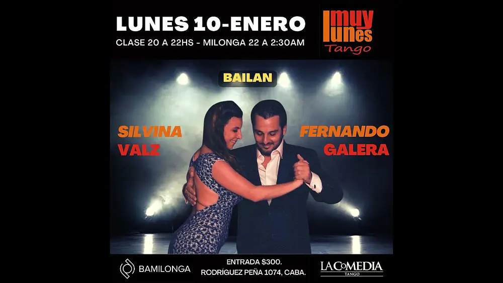 Video thumbnail for Silvina Valz y Fernando Galera - "No hay tierra como la mía" - Muy Lunes Tango
