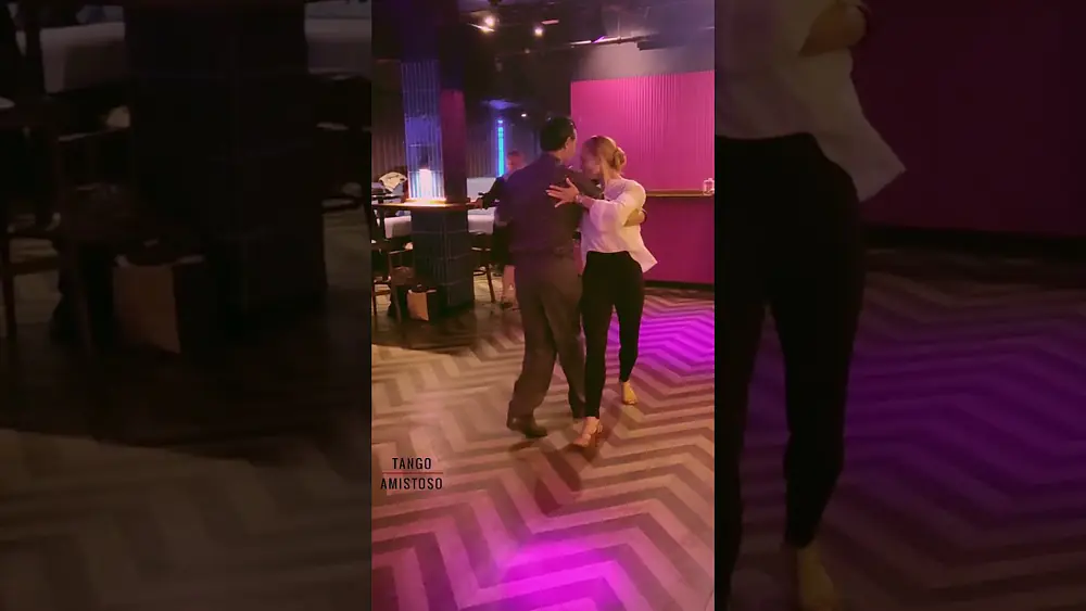 Video thumbnail for Marcos Roberts & Louise Malucelli dancing Tango at the end of the class at @tangoamistoso1058