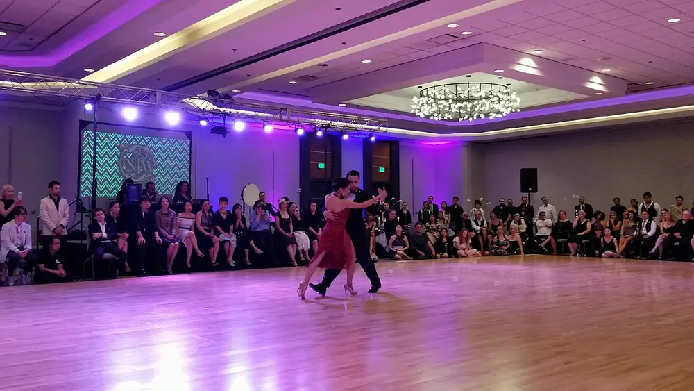 Video thumbnail for Clarisa Aragon & Jonathan Saavedra - performance on 7/4/18 at Nora's tango week